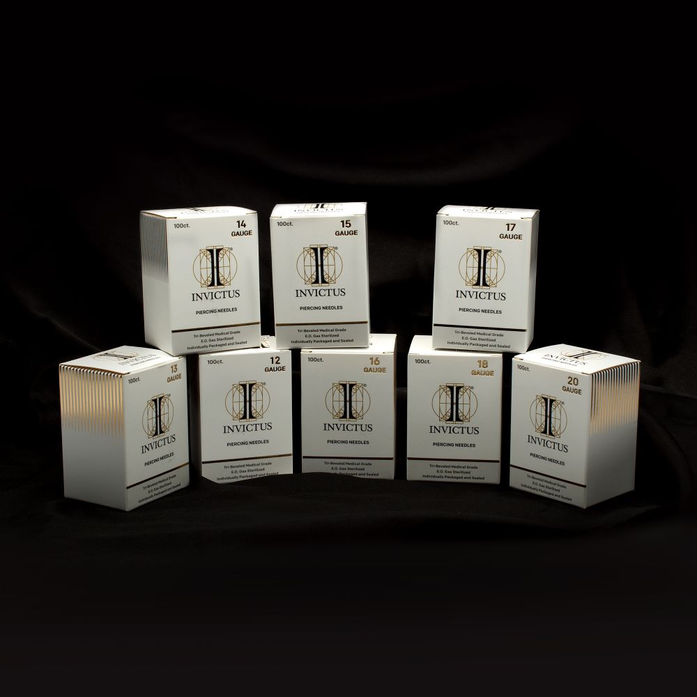 Tri-Beveled Ultra-Sharp Tips Uncoated Piercing Needles (100 needles per box)