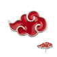 Titanium Threadless Enamel Naruto Shippuden Akatsuki Cloud Symbol Top