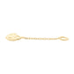 14Kt Yellow Gold Naruto Shippuden Akatsuki Cloud Symbol Dangle Charm