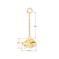 14Kt Yellow Gold Naruto Shippuden Akatsuki Cloud Symbol Dangle Charm