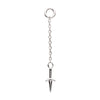 14Kt White Gold Naruto Shippuden Kunai Knife Dangle Charm