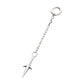 14Kt White Gold Naruto Shippuden Kunai Knife Dangle Charm