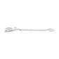 14Kt White Gold Naruto Shippuden Hidden Leaf Village Logo Dangle Charm