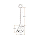 14Kt White Gold Naruto Shippuden Hidden Leaf Village Logo Dangle Charm