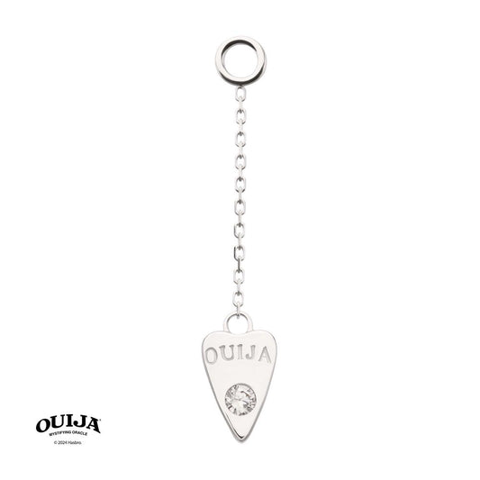 14Kt-White Gold Hasbro Ouija Planchette Dangle Charm