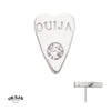 14Kt White Gold Hasbro Ouija Planchette Threadless Top