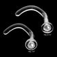Pyrex Glass Nostril Screw Retainer