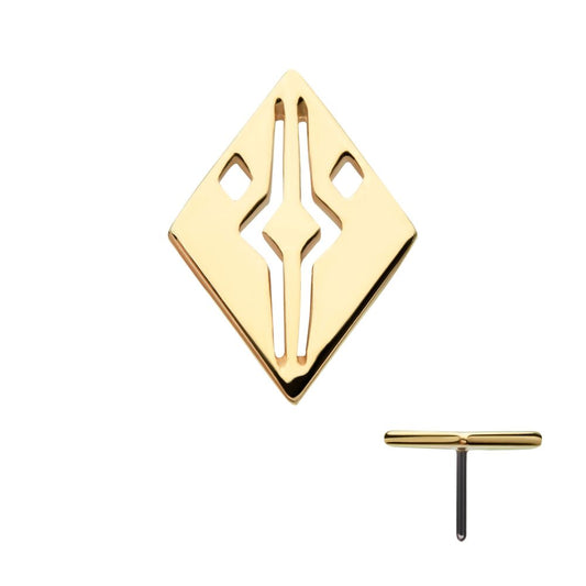 14Kt Yellow Gold Threadless Star Wars Ahsoka Top