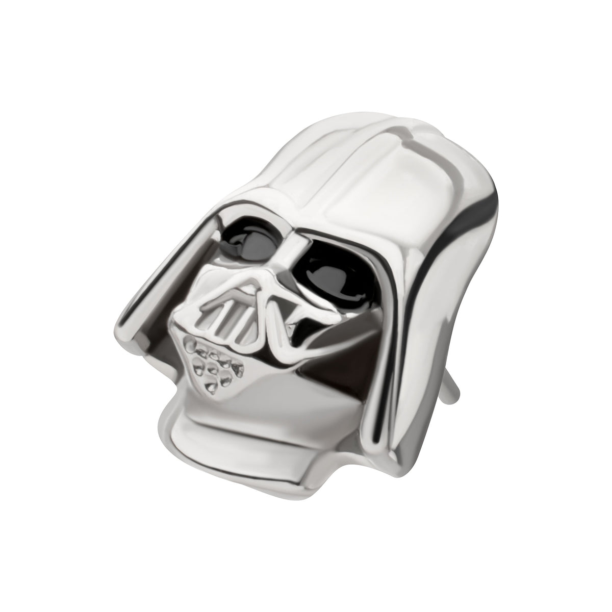 Titanium Threadless Star Wars Flat Back 3D Darth Vader Top