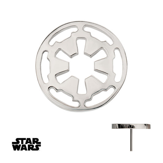Titanium Threadless Star Wars Imperial COG Logo Top