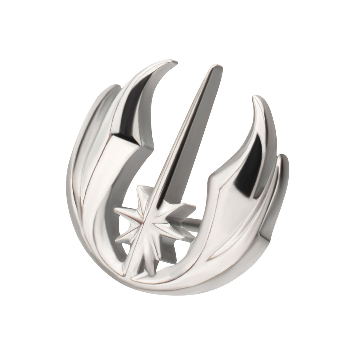 Titanium Threadless Star Wars Jedi Symbol Top