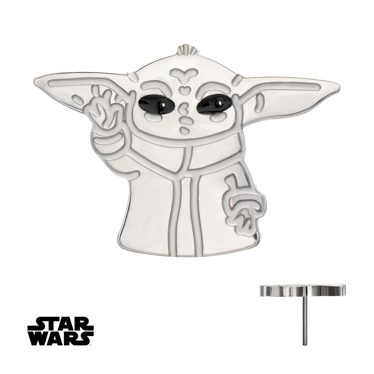 Titanium Threadless Star Wars Grogu The Child Top