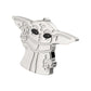 Titanium Threadless Star Wars Grogu The Child Top