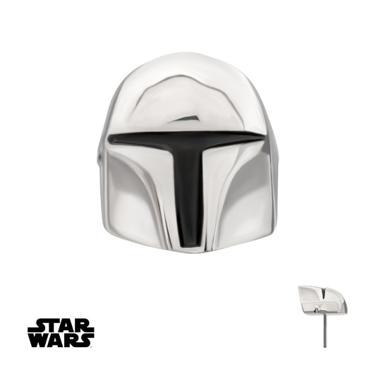 Titanium Threadless Star Wars Flat Back 3D The Mandalorian Top