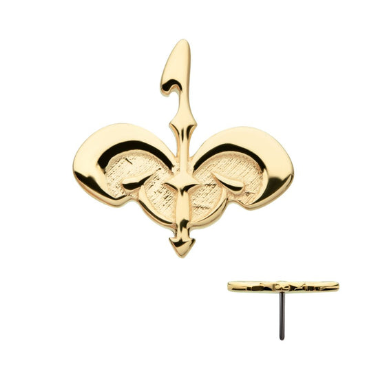 14Kt Yellow Gold Threadless Star Wars Naboo Top