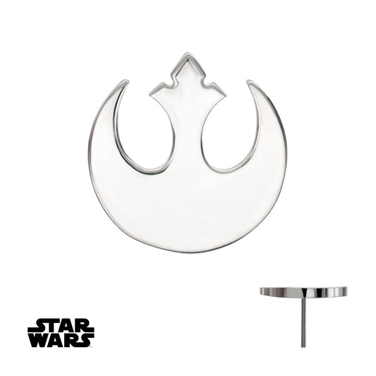 Titanium Threadless Star Wars Rebel Symbol Top