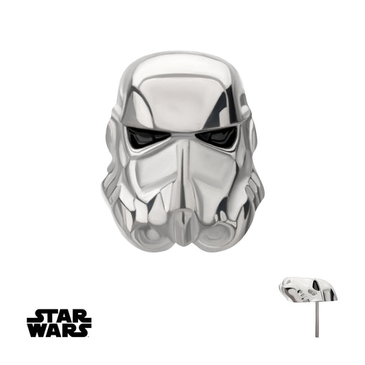 Titanium Threadless Star Wars Flat Back 3D Stormtrooper Top