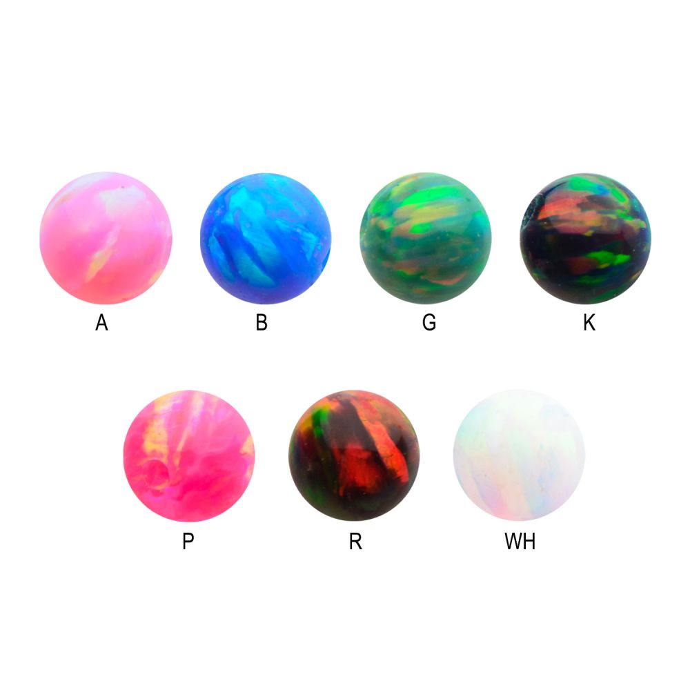 Synthetic Opal Replacement Dimple Beads