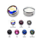 Titanium Bezel Set Preciosa Crystal Replacement Dimple Beads