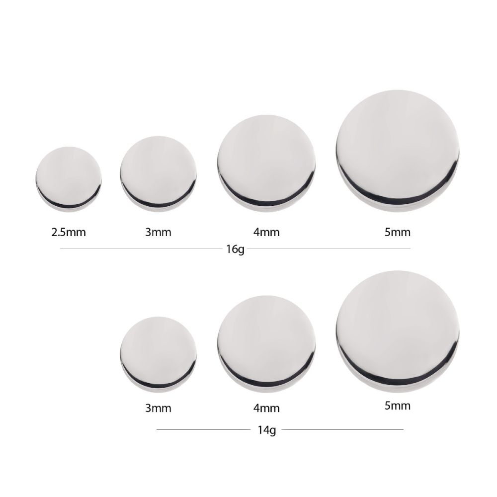Titanium Internally Threaded Flat Disc