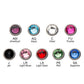 Titanium Internally Threaded Bezel Set Preciosa Gem Jeweled Top Dermal