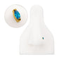 24KT Gold PVD Titanium Threadless Double V-Prong 3mm Marquise CZ Gem Top