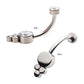 Titanium Internally Threaded with 3 Bezel Set Round Clear CZ Cluster Fixed Navel