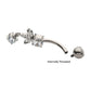 Titanium Internally Threaded Triple Marquise Gem Fan with Floating Round Gem Dangle Navel