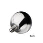 Titanium Internally Threaded Bezel Set White Opal Ball Top
