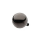 Black PVD Titanium Internally Threaded Ball-Top