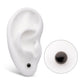 Black PVD Titanium Internally Threaded Ball-Top