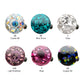 14g Titanium Internally Threaded Tiffany Ball Top with Genuine Preciosa Crystals