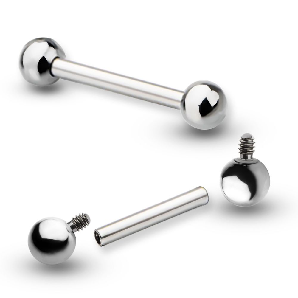 Titanium-Internally Threaded Big Gauge Barbells