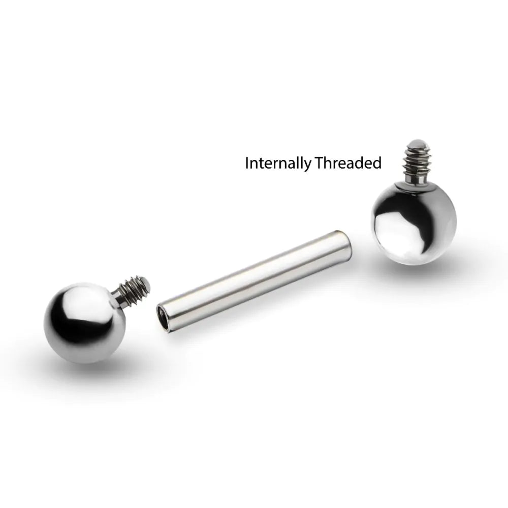 Titanium Internally Threaded Big Gauge Barbells