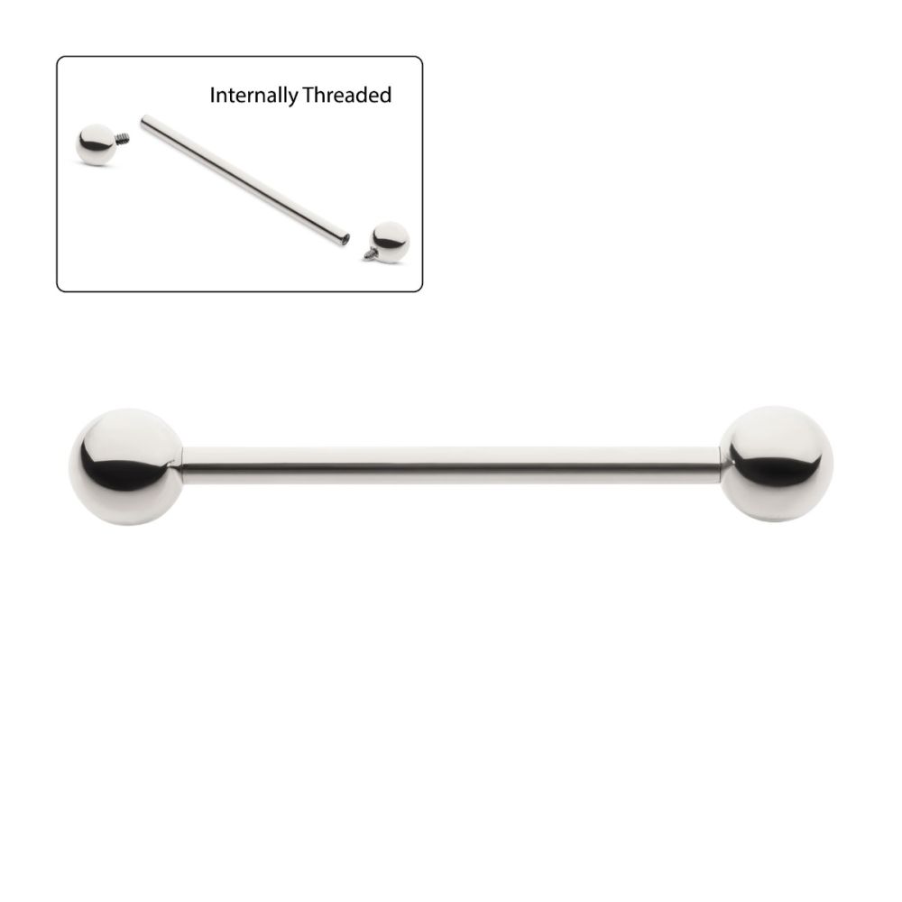 Titanium Internally Threaded Industrial Barbells