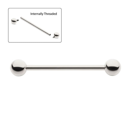 Titanium Internally Threaded Industrial Barbells