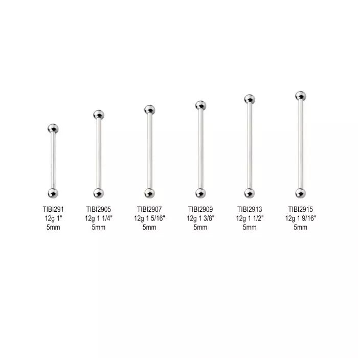 Industrial Barbells Titanium Internally Threaded Industrial Barbells