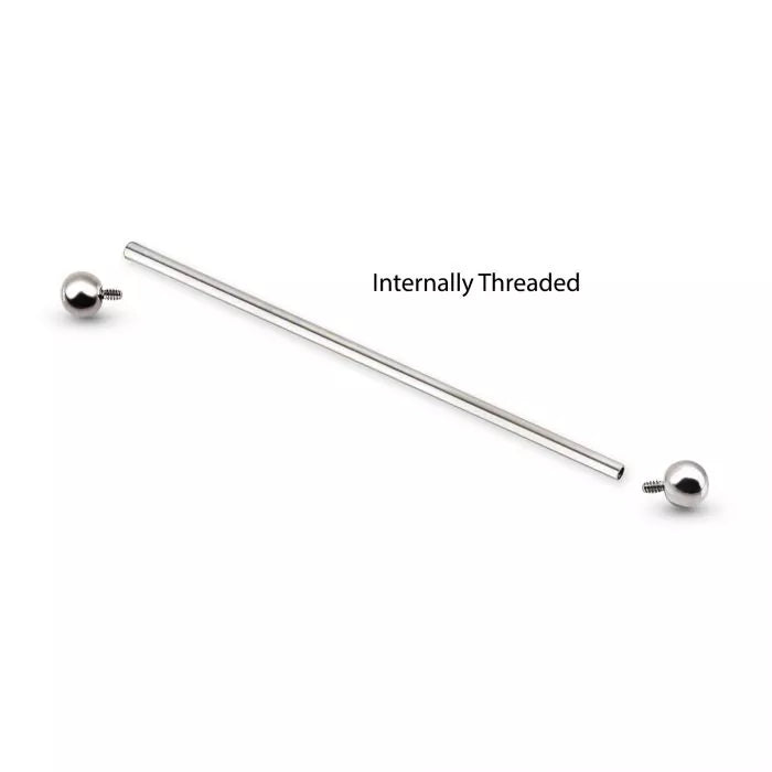 Industrial Barbells Titanium Internally Threaded Industrial Barbells