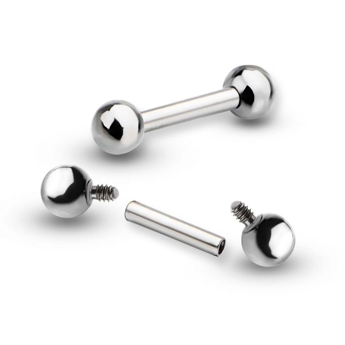 STERILIZED Titanium Internally Threaded Micro BARBELLS