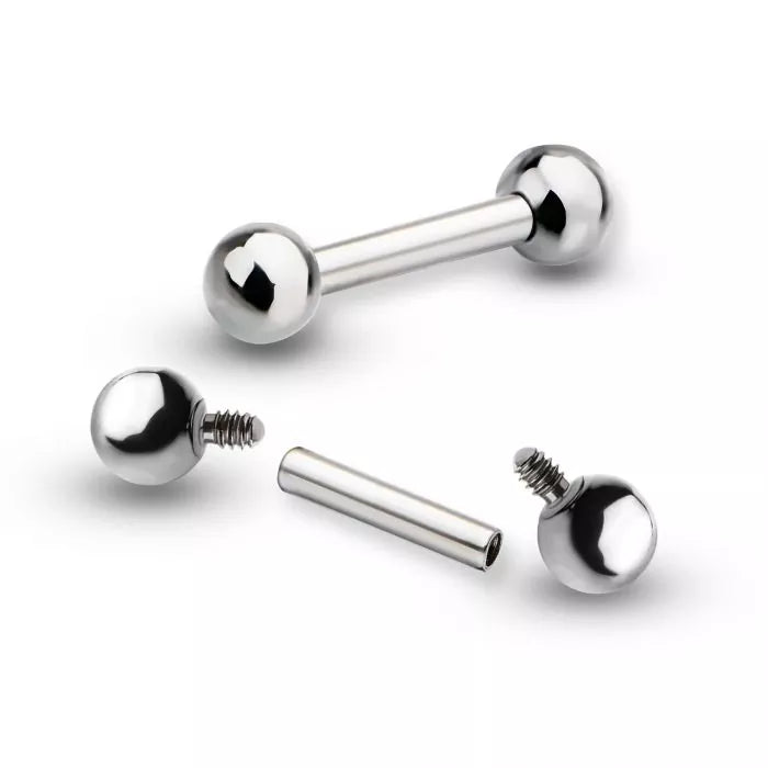 Titanium Internally Threaded Micro Barbells