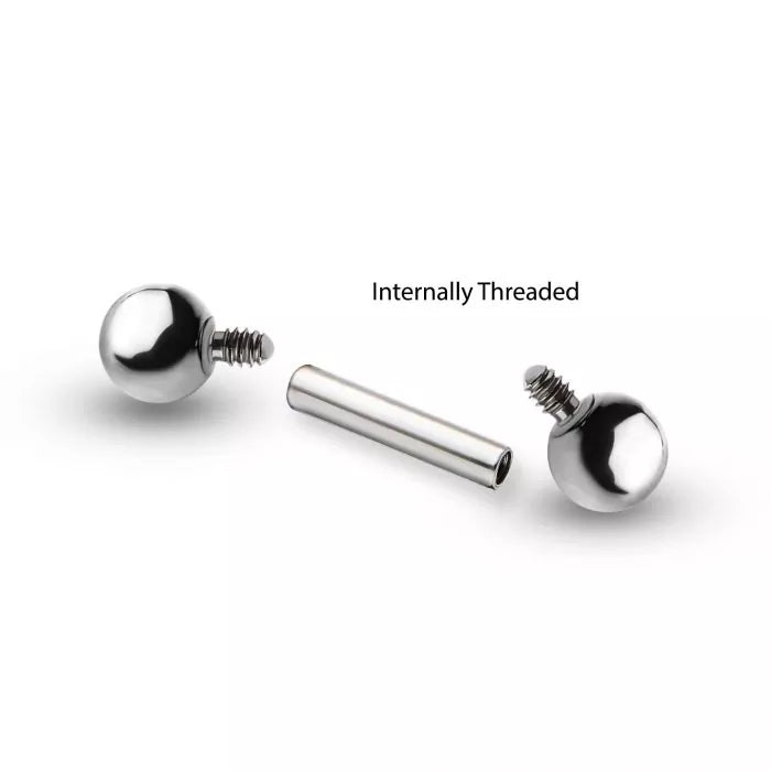 Titanium Internally Threaded Micro Barbells