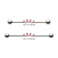 Titanium Internally Threaded Alternating Round & Baguette Prong Set Gem Cluster with Ball End Industrial Barbell