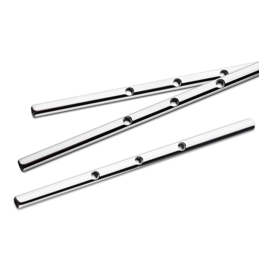 Titanium Multi-Thread Drilled Industrial Barbells