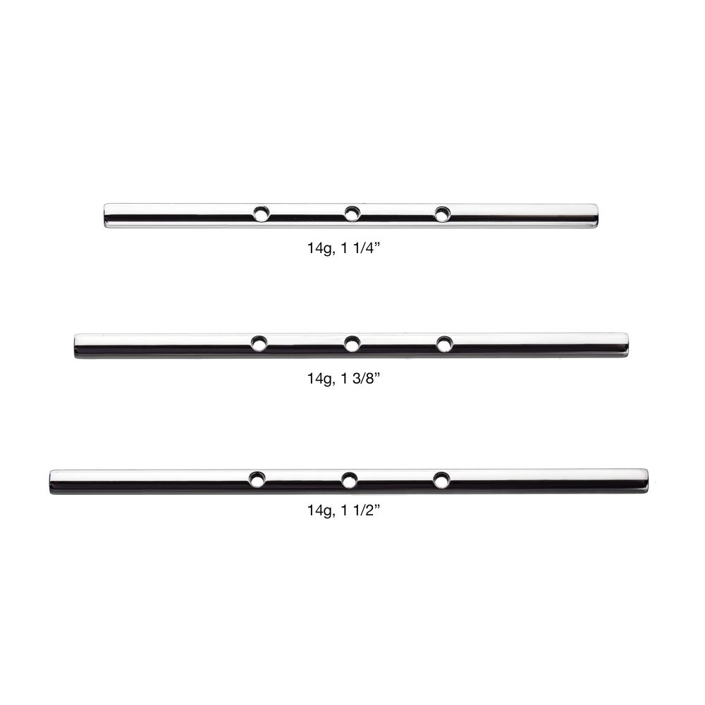 Titanium Multi-Thread Drilled Industrial Barbells