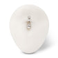 Titanium Internally Threaded Double Teardrop with 4-Prong Bottom Gem Fixed Bottom Navel