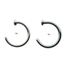 Titanium Flat Back Half Hoop Nose Ring