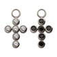 Titanium with Bezel Set CZ Cross Charm