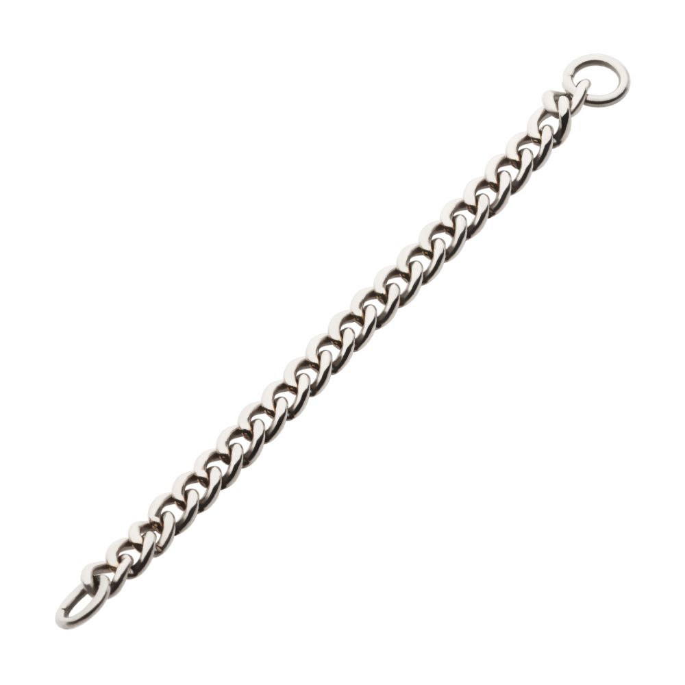 Titanium 2.1mm Curb Chain with Ring