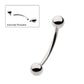 Titanium-Internally Threaded Curved Barbells