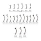 Titanium-Internally Threaded Curved Barbells